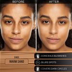 Buy FACES CANADA All Day Hydra Matte Foundation - Mini | 3-in-1 Foundation + Moisturizer + SPF 30 | 24 HR Aloe Hydration & Vitamin C | 10HR Long Wear | Medium to High Buildable Coverage | Warm Sand | 18 ml - Purplle