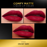 Buy FACES CANADA Comfy Matte Liquid Lipstick - On My Way 01, 3.8 ml | Comfortable 10HR Longstay | Intense Matte Color | Almond Oil & Vitamin E Infused | Super Smooth | No Dryness | No Alcohol - Purplle