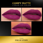 Buy FACES CANADA Comfy Matte Liquid Lipstick - End of Story 03, 3.8 ml | Comfortable 10HR Longstay | Intense Matte Color | Almond Oil & Vitamin E Infused | Super Smooth | No Dryness | No Alcohol - Purplle