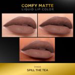 Buy FACES CANADA Comfy Matte Liquid Lipstick - Spill The Tea 29, 3.8 ml | Comfortable 10HR Longstay | Intense Matte Color | Almond Oil & Vitamin E Infused | Super Smooth | No Dryness | No Alcohol - Purplle