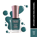 Buy FACES CANADA Ultime Pro Splash Luxe Nail Enamel - Teal Veil (L31), 12ml | Glossy Finish | Quick Drying | Long Lasting | High Shine | Chip Defiant | Even-Finish | Vegan | Non-Toxic | Ethanol-Free - Purplle
