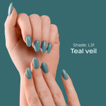 Buy FACES CANADA Ultime Pro Splash Luxe Nail Enamel - Teal Veil (L31), 12ml | Glossy Finish | Quick Drying | Long Lasting | High Shine | Chip Defiant | Even-Finish | Vegan | Non-Toxic | Ethanol-Free - Purplle
