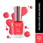 Buy FACES CANADA Ultime Pro Splash Luxe Nail Enamel - Coral Candy (L53), 12ml | Glossy Finish | Quick Drying | Long Lasting | High Shine | Chip Defiant | Even-Finish | Vegan | Non-Toxic | Ethanol-Free - Purplle