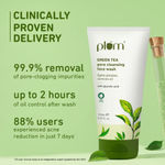 Buy Plum Green Tea Pore Cleansing Face Wash For Oily Skin | With Glycolic Acid | Fights Acne, Controls Excess Oil | Removes Dead Skin Cells | Gentle & Non-Drying | Women & Men | 100% Vegan | 150 ml - Purplle