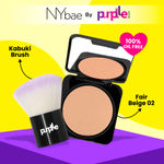 Buy NY Bae Matte Perfection Kit | Runway Radiance Compact Powder - Pale Ivory 01 (9 g) | Purplle Soft Love Kabuki Brush | Matte Base | Sets Makeup | Long Lasting | Lightweight | Soft Makeup Brush | Travel Kit - Purplle