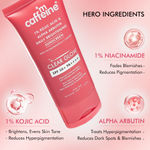 Buy mCaffeine CLEAR GLOW 1% Kojic Acid & Alpha Arbutin Brightening Sunscreen SPF 50 PA++++ |Niacinamide-Dark Spots & Pigmentation| UVA-B Sun Protection|No White Cast, Non Greasy For Men & Women - 50 ml - Purplle