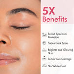Buy mCaffeine CLEAR GLOW 1% Kojic Acid & Alpha Arbutin Brightening Sunscreen SPF 50 PA++++ |Niacinamide-Dark Spots & Pigmentation| UVA-B Sun Protection|No White Cast, Non Greasy For Men & Women - 50 ml - Purplle