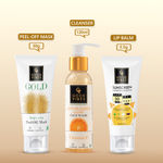 Buy Good Vibes Natural Beauty Combo | Anti Blemish Vitamin C Face Wash (120 ml) | Wide Spectrum Protection Sunscreen with SPF 50 (50 gm) | Gold Peel Off Mask (50 gm) | Radiant Skin | Gold Glow | Sun protection - Purplle