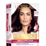Buy L'Oreal Paris Excellence Creme Hair Color, 3.16 Burgundy, 72ml+100g - Purplle