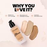 Buy MARS Blossom Soft Matte Foundation | Blendable and Buildable | Flawless Base Foundation for Face Makeup (30 ml) (02-IVORY) - Purplle