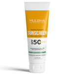 Buy Muloha Natural Peptide Ceramide Sunscreen Spf 50+ PA++++ 50 gm - Purplle