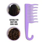 Buy Xo Curls Shower Detangling Comb - Lavender 1 Pc - Purplle
