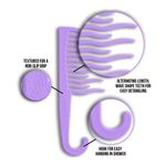 Buy Xo Curls Shower Detangling Comb - Lavender 1 Pc - Purplle