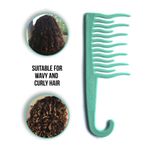 Buy Xo Curls Shower Detangling Comb - Green 1 Pc - Purplle