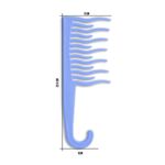 Buy Xo Curls Shower Detangling Comb - Blue 1 Pc - Purplle