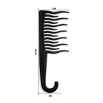 Buy Xo Curls Shower Detangling Comb - Black 1 Pc - Purplle