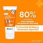 Buy The Derma Co. C-Cinamide Sunscreen Aqua Gel SPF 50 PA++++ | Vitamin C & Niacinamide | No White Cast | UVA, UVB Sun Protection | Blue Light Protection | Ultra Light Gel For Glowing Skin- 80 gm - Purplle