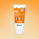 Buy The Derma Co. C-Cinamide Sunscreen Aqua Gel SPF 50 PA++++ | Vitamin C & Niacinamide | No White Cast | UVA, UVB Sun Protection | Blue Light Protection | Ultra Light Gel For Glowing Skin- 80 gm - Purplle