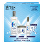 Buy Streax Professional Vitariche Care Smooth and Shine Shampoo + Masque + Leave-in Conditioner Combo 3 Pcs - Purplle