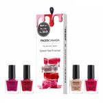 Buy FACES CANADA Pack of 4 Nail Paint Gift Box Combo - 25ml - Purplle