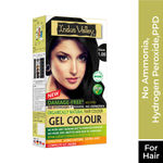Buy INDUS VALLEY Damage Free Natural Gel Hair Colour for Women | Ammonia & PPD Free Organic Hair Colour with 100% Grey Coverage, Long Lasting Hair Color Trial Pack | Black 65 ml - Purplle