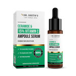 Buy Dr. Sheth's Ceramide & 15% Vitamin C Ampoule Serum | Advanced Formula | 99% Pure Grade Vitamin C | Bright & Glowing Skin | Barrier Repair |Reduces Dark Spots | Men & Women | All Skin Types | 30 ml - Purplle