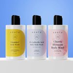 Buy Arata Fresh Fushion Trio Body wash (Cherry Blossom 300 ml + 1% Salicylic Acid 300ml + Vitamin C 300 ml) - Purplle