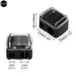 Buy MeSkin Dual Hole Sharpener Black - ( Assorted Color, Pack of 1) - Purplle