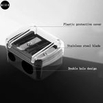 Buy MeSkin Dual Hole Sharpener Black - ( Assorted Color, Pack of 1) - Purplle