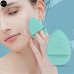 Buy MeSkin Facial Cleansing Sponges - Drop Shape Puff (Assorted Colors, Pack of 1) - Purplle