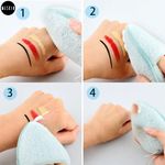 Buy MeSkin Facial Cleansing Sponges - Drop Shape Puff (Assorted Colors, Pack of 1) - Purplle