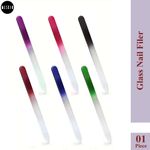 Buy MeSkin Premium Crystal Glass Nail File - Double-Sided Etched Design for Gentle, Professional Nail Care - Essential Manicure Tool for Natural Nails (Assorted Color, Pack of 1) - Purplle