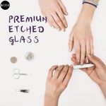 Buy MeSkin Premium Crystal Glass Nail File - Double-Sided Etched Design for Gentle, Professional Nail Care - Essential Manicure Tool for Natural Nails (Assorted Color, Pack of 1) - Purplle