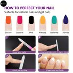 Buy MeSkin Premium Crystal Glass Nail File - Double-Sided Etched Design for Gentle, Professional Nail Care - Essential Manicure Tool for Natural Nails (Assorted Color, Pack of 1) - Purplle