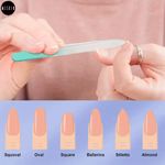 Buy MeSkin Premium Crystal Glass Nail File - Double-Sided Etched Design for Gentle, Professional Nail Care - Essential Manicure Tool for Natural Nails (Assorted Color, Pack of 1) - Purplle