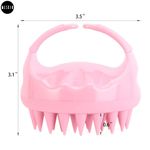 Buy MeSkin Soft Silicone Hair Scalp Massager Shampoo Brush - Effective Scrubber for Dandruff Removal on Wet and Dry Hair - Easily Reach the Roots of Thick, Curly Hair (Assorted Colors, Pack of 1) - Purplle