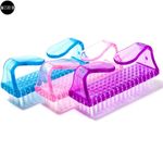 Buy MeSkin Nail Brush Set: Ergonomic Grip for Effortless Fingernail and Pedicure Cleaning - Toes Cleaning Tool (Assorted Color, Pack of 2) - Purplle