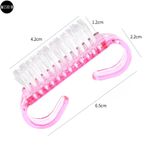 Buy MeSkin Nail Brush Set: Ergonomic Grip for Effortless Fingernail and Pedicure Cleaning - Toes Cleaning Tool (Assorted Color, Pack of 2) - Purplle