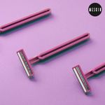Buy Meskin Reusable Body Razor Pack of 5 Purple - Purplle