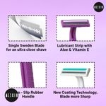 Buy Meskin Reusable Body Razor Pack of 5 Purple - Purplle