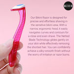 Buy Meskin Reusable Mini Bikini Razor for Woman Pack of 3 (Assorted Colors) 15gm - Purplle