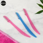 Buy Meskin Reusable Unisex Eyebrow Razor Pack of 3 (Assorted Colors) 18gm - Purplle