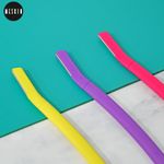 Buy Meskin Premium Unisex Facial Razor with Nick-Free Netted Blade Pack of 3 (Assorted Colors) - Purplle