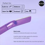 Buy Meskin Premium Unisex Facial Razor with Nick-Free Netted Blade Pack of 3 (Assorted Colors) - Purplle