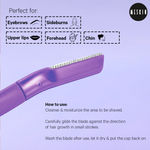 Buy Meskin Premium Unisex Facial Razor with Nick-Free Netted Blade Pack of 3 (Assorted Colors) - Purplle