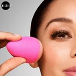 Buy Meskin Premium Beauty Blender Makeup Puff Sponge Pack of 2 (Assorted Shape & Color) 15gm - Purplle