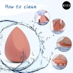 Buy Meskin Premium Beauty Blender Makeup Puff Sponge Pack of 2 (Assorted Shape & Color) 15gm - Purplle