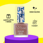 Buy NY Bae Color Rush Nail Paint Set - Natural Nudes 04 | Nail Paint Combo | Chip Resistant | Long Lasting | Quick Dry | Glossy Gel Nail Polish (5.6 ml *4) - Purplle