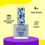 Buy NY Bae Color Rush Nail Paint Set - Midnight Magic 06 | Nail Paint Combo | Chip Resistant | Long Lasting | Quick Dry | Glossy Gel Nail Polish (5.6 ml *4) - Purplle