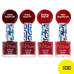 Buy NY Bae Color Rush Nail Paint Set - Fiery Reds 07| Chip Resistant | Long Lasting | Quick Dry |Glossy Gel Nail Polish (22 ml) - Purplle